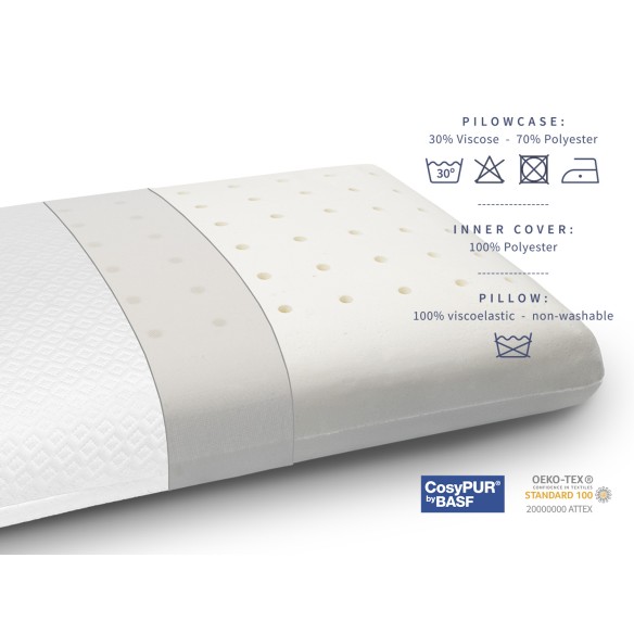 Memory Foam-Kissen, Höhe 12 cm