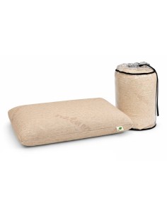 ALMOFADA DE LÁTEX 100% ALGODÃO E LINHO - ALTURA 12 CM