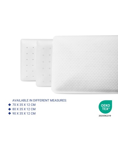 2ER-PACK KISSEN 100 % VISKOELASTISCH – HÖHE 12 CM